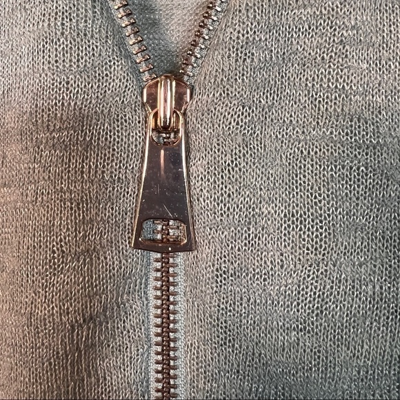 SOFT SURROUNDINGS Valentine Zip Sweater. Mint green. See description for sizes - Picture 5 of 6